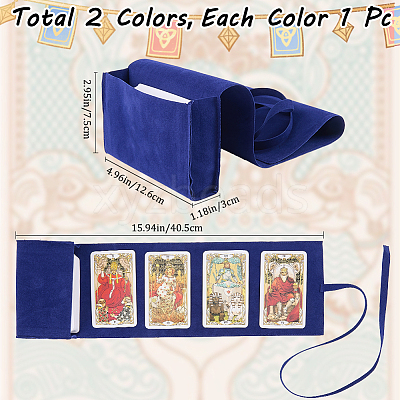 Double-Sided Velvet Tarot Cards Storage Bags ABAG-CN0001-07F-1