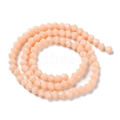 Opaque Solid Color Imitation Jade Glass Beads Strands EGLA-A039-P4mm-D06-1