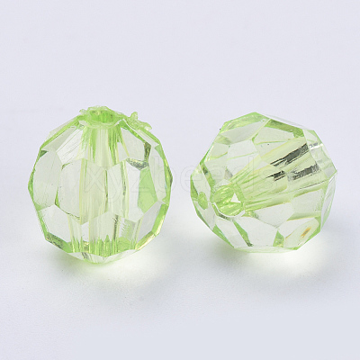 Transparent Acrylic Beads TACR-Q257-6mm-V32-1