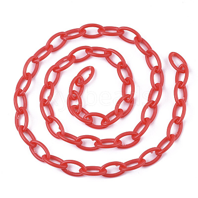Opaque Acrylic Cable Chains SACR-N010-001E-1