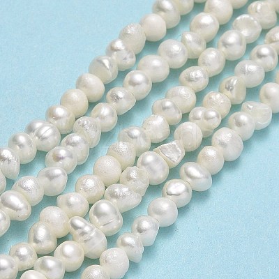 Natural Cultured Freshwater Pearl Beads Strands PEAR-F018-04D-01-1