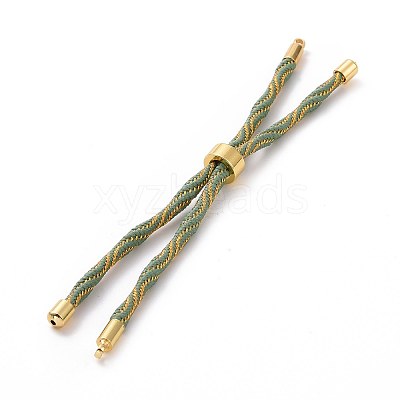 Nylon Cord Silder Bracelets MAK-C003-03G-14-1