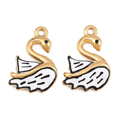 304 Stainless Steel Enamel Pendants STAS-G398-20G-04-1