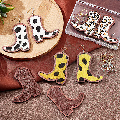 DIY Boot Dangle Earring Making Kit DIY-OC0009-74-1