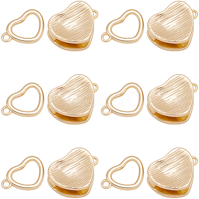 8Pcs Brass Interlocking Clasps KK-BBC0019-68-1