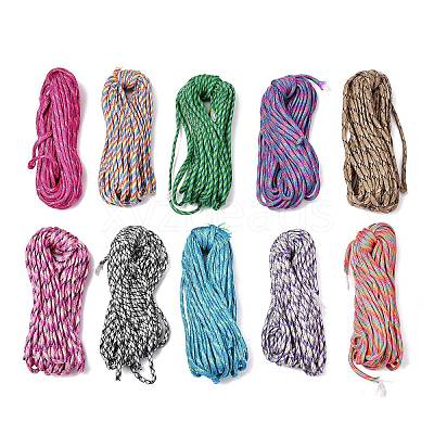 100M 10 Colors 7 Inner Cores Polyester & Spandex Cord Ropes RCP-LS0001-01E-1