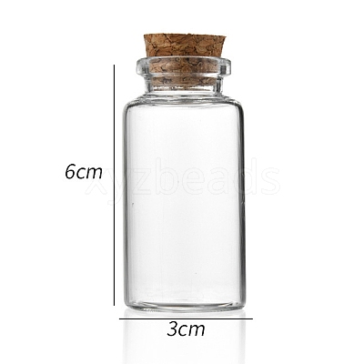 Glass Bottle CON-WH0085-71C-1