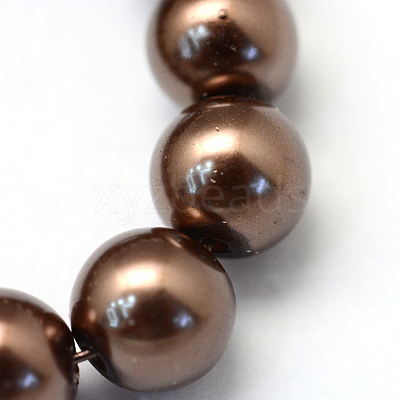 Baking Paint Pearlized Glass Pearl Round Bead Strands HY-Q003-6mm-52-1