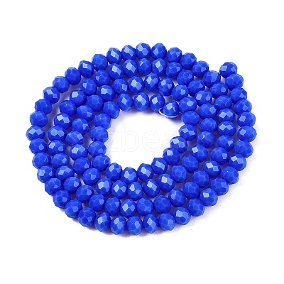 Opaque Solid Color Imitation Jade Glass Beads Strands EGLA-A044-P4mm-D32-1
