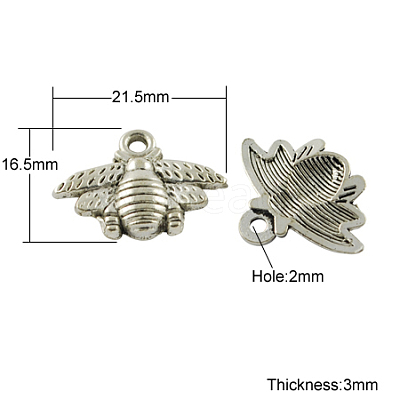 Tibetan Style Alloy Pendants X-TIBEP-S018-AS-LF-1