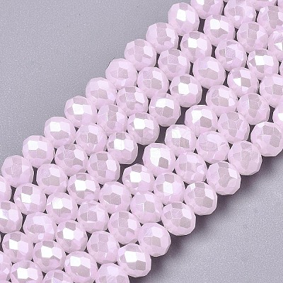 Electroplate Glass Beads Strands X-EGLA-A034-J2mm-A03-1