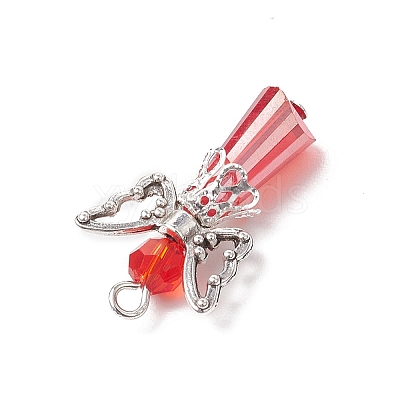3Pcs Glass Pendants PALLOY-JF03664-02-1