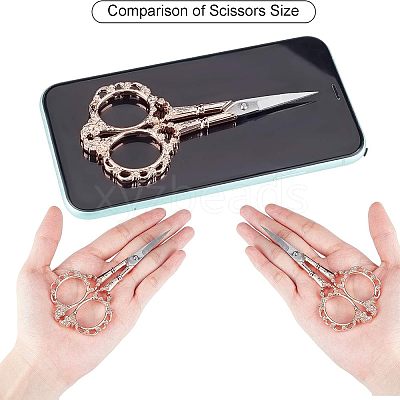 Stainless Steel Sewing Scissors TOOL-WH0018-32RGP-1