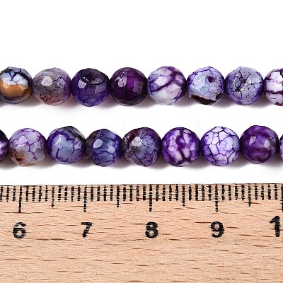 Natural Crackle Agate Beads Strands G-T119-01A-05-1