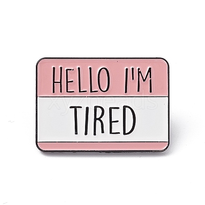 Rectangle with Word Aolly Brooch JEWB-M024-03B-B-1
