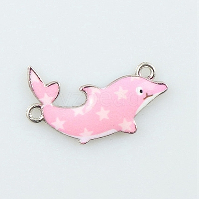 Alloy Enamel Connector Charms LS-ENAM-TAC0010-04K-1