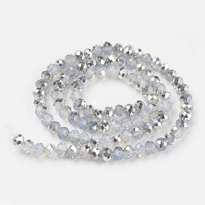 Electroplate Glass Beads Strands EGLA-A034-J8mm-M05-1