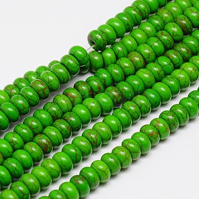Synthetic Turquoise Beads Strands TURQ-G109-5x3mm-01-1