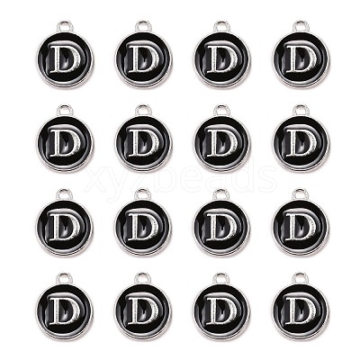 Platinum Plated Alloy Charms LS-ENAM-S118-02D-P-1