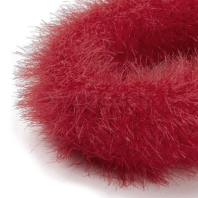 Faux Mink Fur Elastic Hair Ties OHAR-G015-20-1