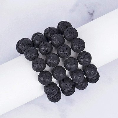 Natural Lava Rock Beads Strands G-OC0001-38-10mm-1