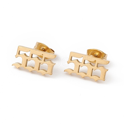 Number Earrings EJEW-F286-01E-G-1