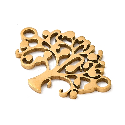 304 Stainless Steel Connector Charms STAS-D013-02C-G-1