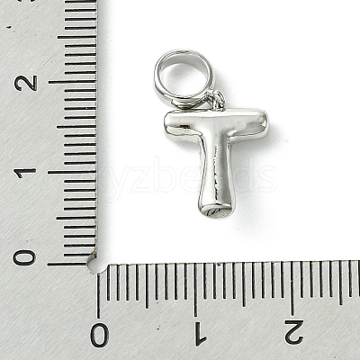Rack Plating Brass with ABS Plastic Pearl European Dangle Charms KK-G501-02T-P-1