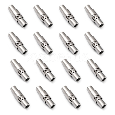 Brass Locking Tube Magnetic Clasps MC079-1