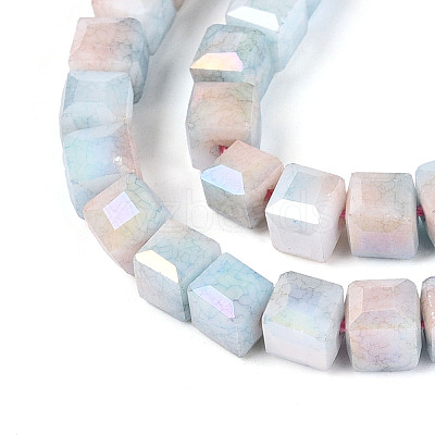 Anti-Tarnish Electroplate Glass Beads Strands GLAA-T025-6mm-10J-1