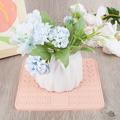 2Pcs Square Silicone Hot Mats for Hot Dishes AJEW-GF0008-26C-1