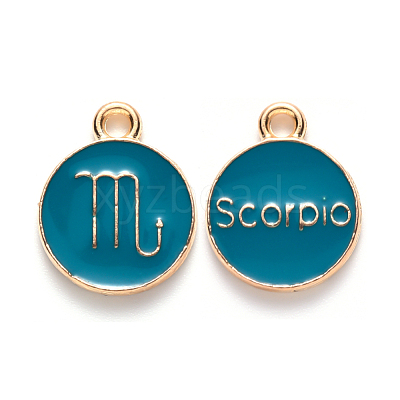 Alloy Enamel Pendants ENAM-S124-01B-05L-1