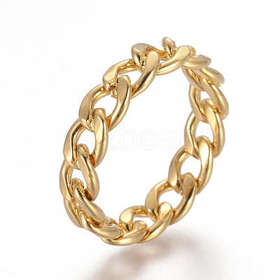 Unisex 304 Stainless Steel Rings X-RJEW-L092-01G-17mm-1