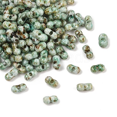 Picasso Glass Seed Beads SEED-Q038-02B-1