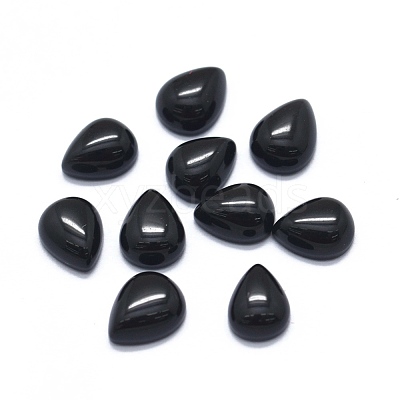 Natural Obsidian Cabochons X-G-O175-22-10-1