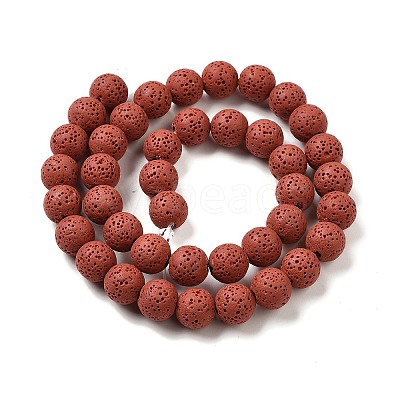 Natural Lava Rock Bead Strands G-L435-03-8mm-12-1