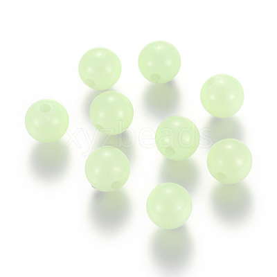 Luminous Acrylic Round Beads LACR-R002-4mm-01-1