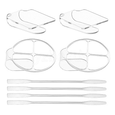 4Pcs Handheld Cosmetic Palette AJEW-GL0001-51-1