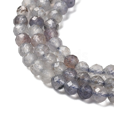 Natural Cordierite/Iolite/Dichroite Beads Strands G-B145-A04-3mm-1