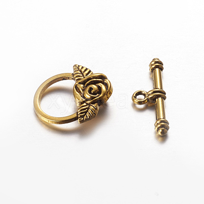 Tibetan Style Toggle Clasps X-GLF0026Y-1