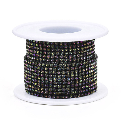 Electrophoresis Iron Rhinestone Strass Chains CHC-Q009-SS12-B10-1