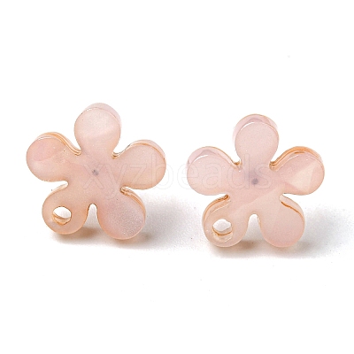 Acrylic Stud Earring Findings OACR-E021-02P-1