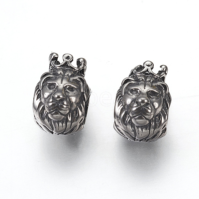 316 Surgical Stainless Steel European Beads STAS-F195-137AS-1