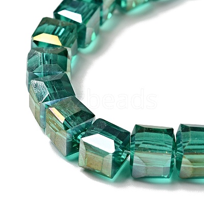 Electroplate Glass Beads Strands EGLA-R030-6x6mm-11-1