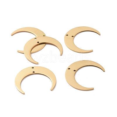 201 Stainless Steel 2-Loop Link Pendants STAS-N090-LA166-1