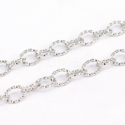 Tarnish Resistant 3.28 Feet 304 Stainless Steel Cable Chains X-CHS-L001-140-1