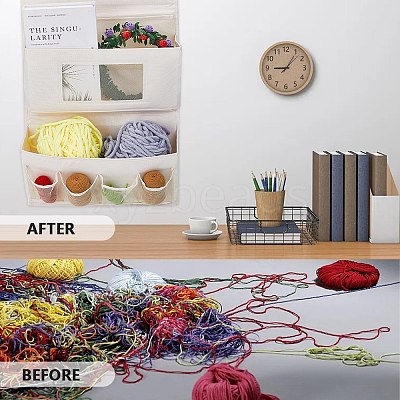 Non-woven Fabrics Mesh Hanging Jewelry Roll Storage Bags ABAG-WH200010-06B-1
