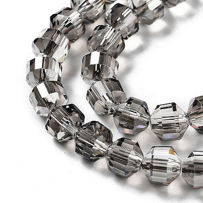 Electroplate Rondelle Glass Beads Strands EGLA-A036-09A-PL02-1