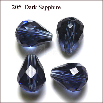 Imitation Austrian Crystal Beads SWAR-F062-10x8mm-20-1