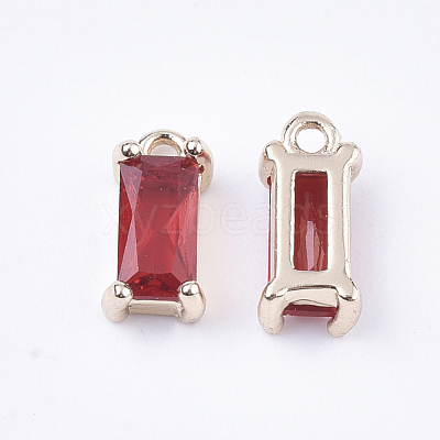 Transparent Glass Charms X-GLAA-T007-13D-1